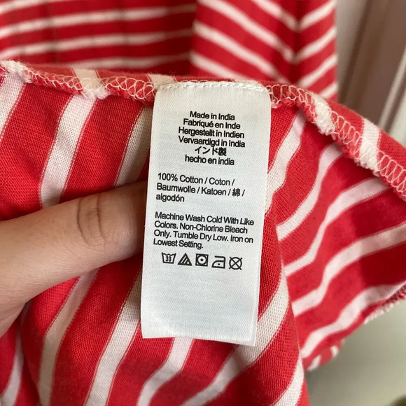 J. Crew Red and White Striped Maxi Dress - Picture 6 of 7